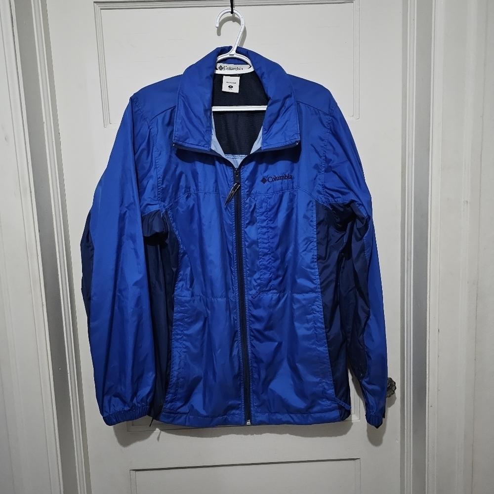 Columbia Blue Windbreaker Jacket